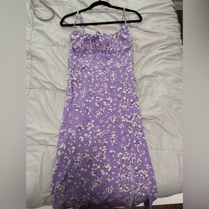 SHEIN Purple Floral Maxi Dress